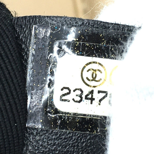 CHANEL Shoulder Bag suede Beige x Gold Metal CHANEL logo Matrasse Women Used Authentic