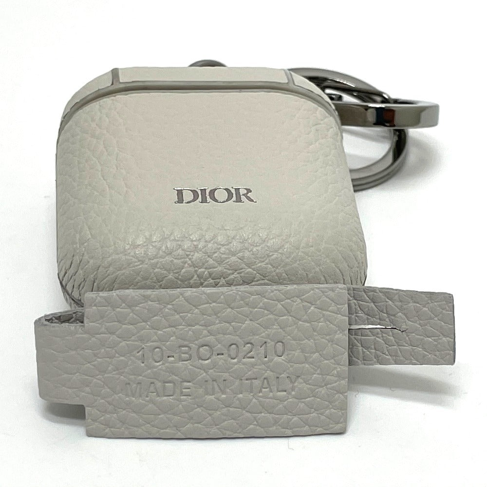 Dior Accessory case 2PUKH190YUZ leather off white logo Earphone case unisex(Unisex) Used Authentic