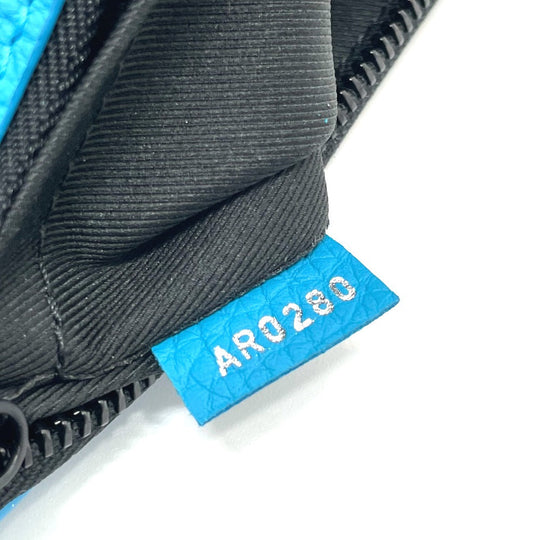 LOUIS VUITTON Shoulder Bag M55925 Monogram Ann Platt Leather blue Monogram Ann Platt Triangle Messenger mens Used Authentic