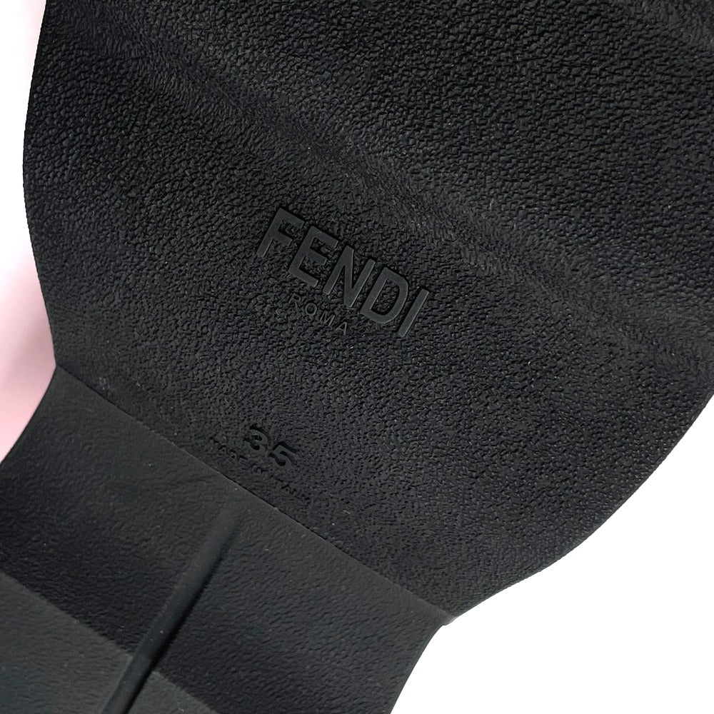 FENDI sneakers mesh Navy x pink Tripe border mesh Women 35 Used Authentic