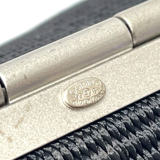 CHANEL bracelet Nylon Silvertypex Blue logo 99S Women Used Authentic