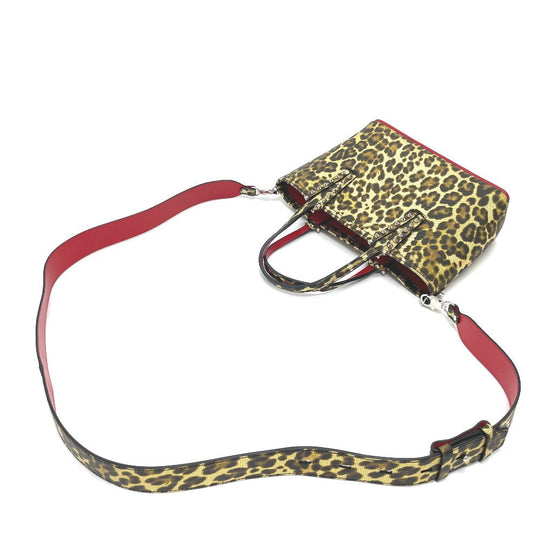 Christian Louboutin Tote Bag Leather / PVC Brown type Leopard leopard pattern Kabata E/W Women Used Authentic