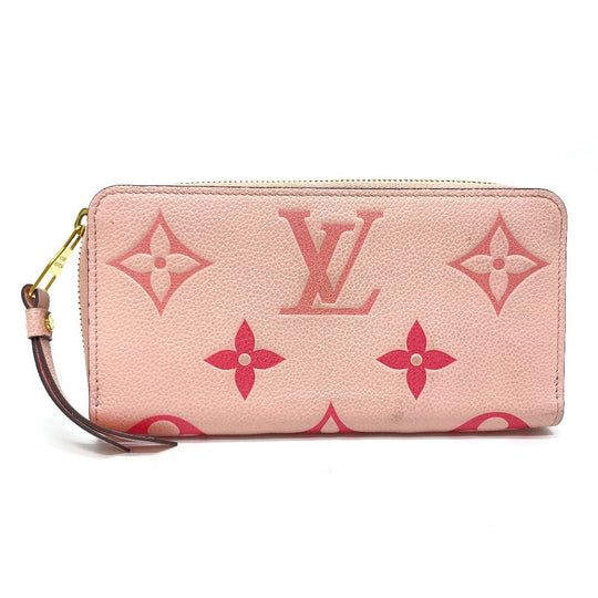 LOUIS VUITTON Long Wallet Purse M80403 Monogram Ann Platt Leather pink Monogram Unplant By the pool Women Used Authentic
