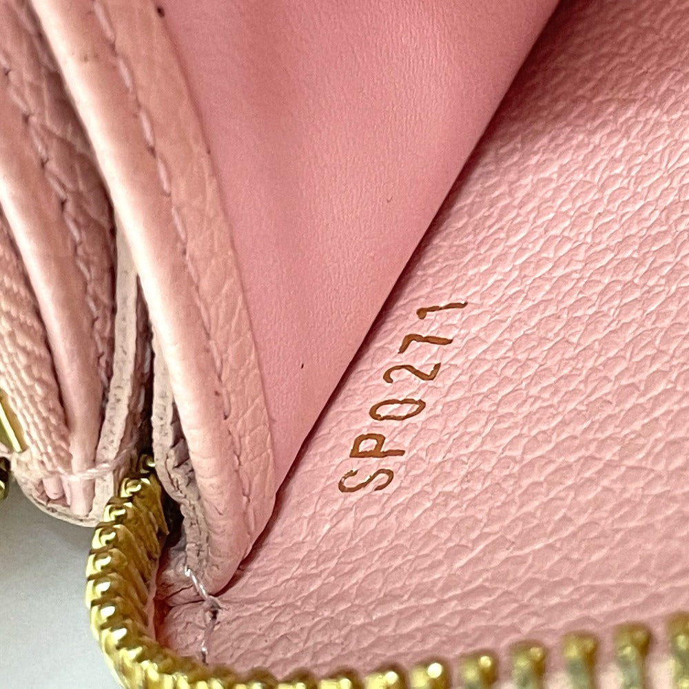 LOUIS VUITTON Long Wallet Purse M80403 Monogram Ann Platt Leather pink Monogram Unplant By the pool Women Used Authentic