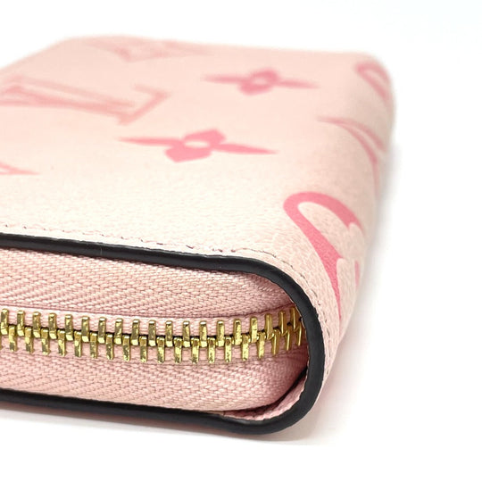 LOUIS VUITTON Long Wallet Purse M80403 Monogram Ann Platt Leather pink Monogram Unplant By the pool Women Used Authentic