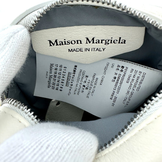 Maison Margiela Waist bag S56WB0013 leather white Gram slam Women Used Authentic