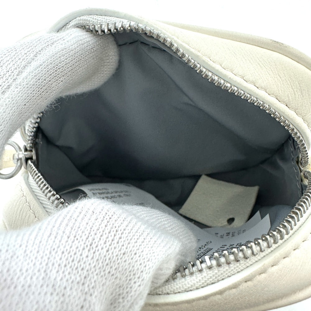 Maison Margiela Waist bag S56WB0013 leather white Gram slam Women Used Authentic