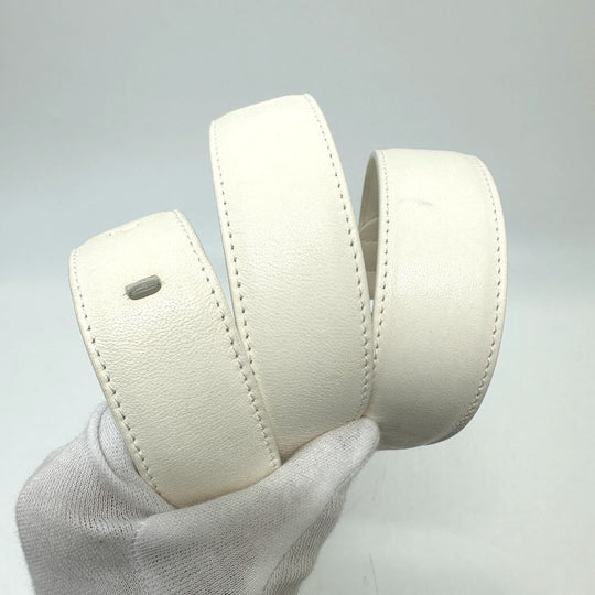 Maison Margiela Waist bag S56WB0013 leather white Gram slam Women Used Authentic