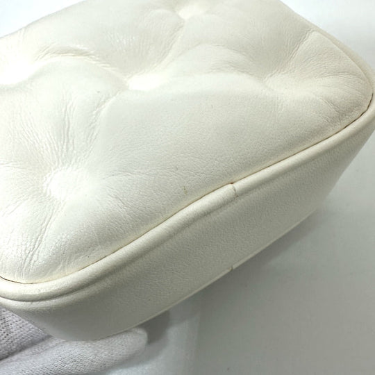 Maison Margiela Waist bag S56WB0013 leather white Gram slam Women Used Authentic