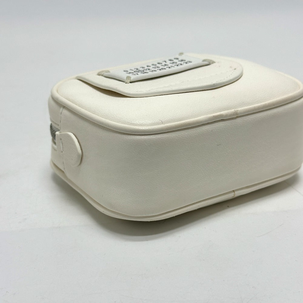 Maison Margiela Waist bag S56WB0013 leather white Gram slam Women Used Authentic