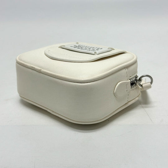 Maison Margiela Waist bag S56WB0013 leather white Gram slam Women Used Authentic