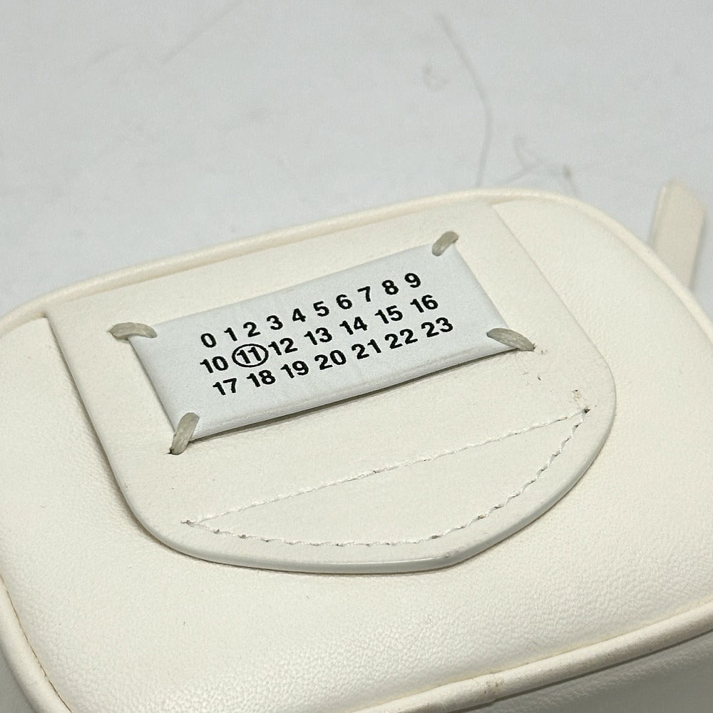 Maison Margiela Waist bag S56WB0013 leather white Gram slam Women Used Authentic