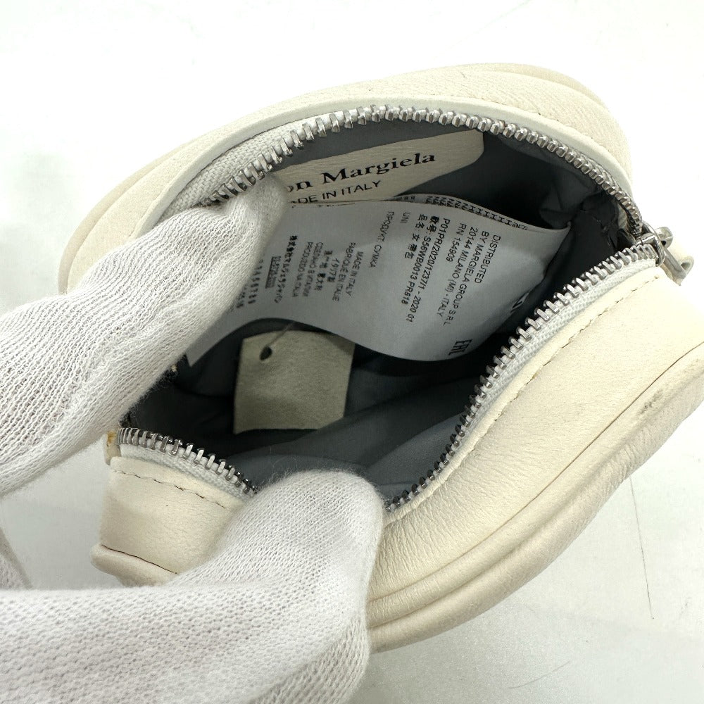 Maison Margiela Waist bag S56WB0013 leather white Gram slam Women Used Authentic