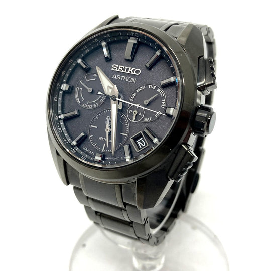 SEIKO Watches Solar Powered Radio Watch SBXC069/5X53-0AV0 titanium black Astron Global Line Day Date GPS black dial