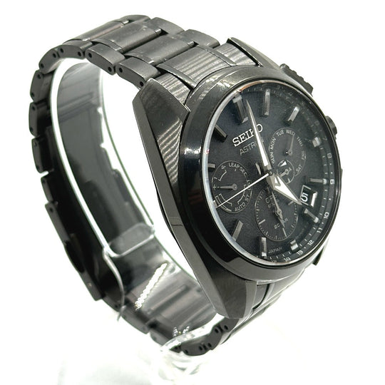 SEIKO Watches Solar Powered Radio Watch SBXC069/5X53-0AV0 titanium black Astron Global Line Day Date GPS black dial