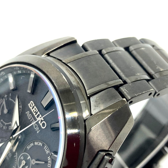 SEIKO Watches Solar Powered Radio Watch SBXC069/5X53-0AV0 titanium black Astron Global Line Day Date GPS black dial