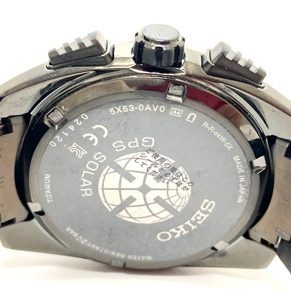 SEIKO Watches Solar Powered Radio Watch SBXC069/5X53-0AV0 titanium black Astron Global Line Day Date GPS black dial
