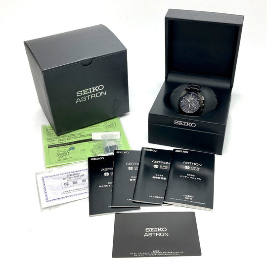 SEIKO Watches Solar Powered Radio Watch SBXC069/5X53-0AV0 titanium black Astron Global Line Day Date GPS black dial