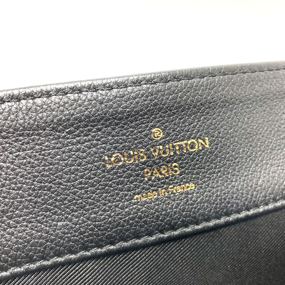 LOUIS VUITTON Handbag N92280 leather black logoMetal Rock Me MM Women Used Authentic