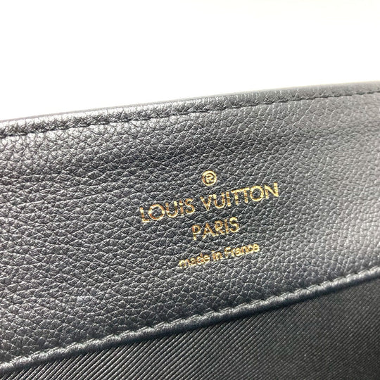 LOUIS VUITTON Handbag N92280 leather black logoMetal Rock Me MM Women Used Authentic