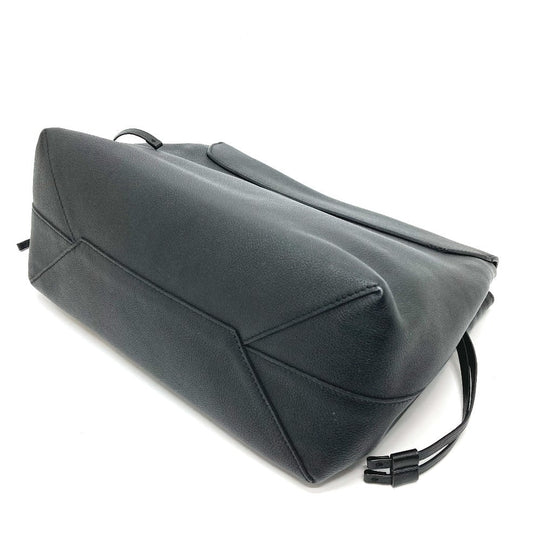 LOUIS VUITTON Handbag N92280 leather black logoMetal Rock Me MM Women Used Authentic