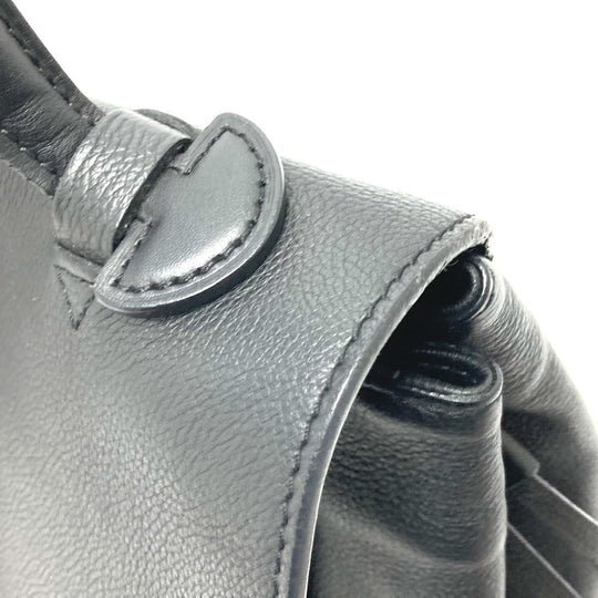 LOUIS VUITTON Handbag N92280 leather black logoMetal Rock Me MM Women Used Authentic