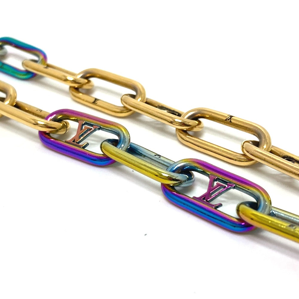 LOUIS VUITTON Necklace M80177 metal multicolor Collier Signature Chain mens Used Authentic