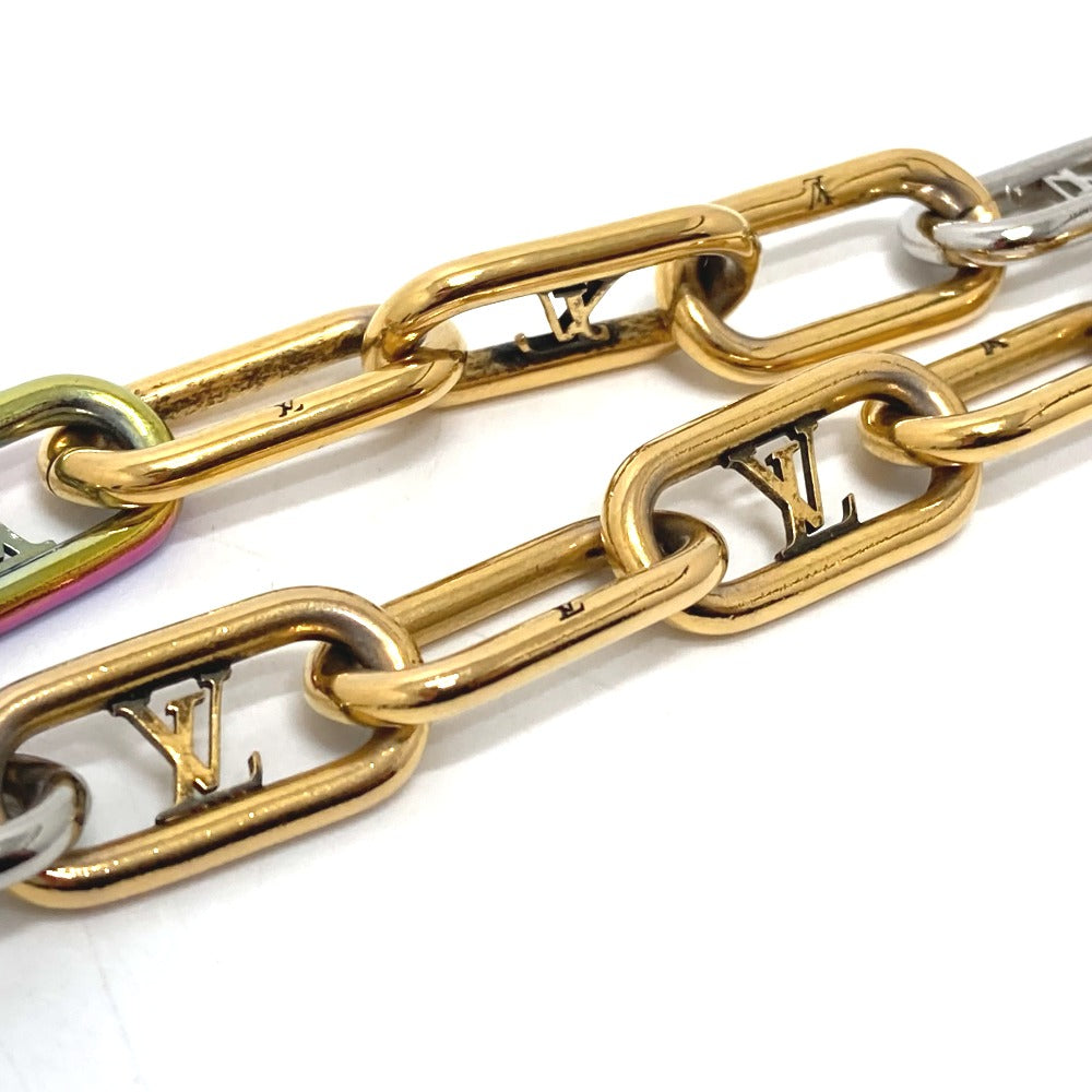 LOUIS VUITTON Necklace M80177 metal multicolor Collier Signature Chain mens Used Authentic