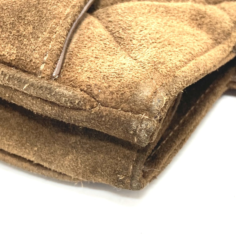 CHANEL Tote Bag suede Brown CCCOCO Mark Matrasse Women Used Authentic