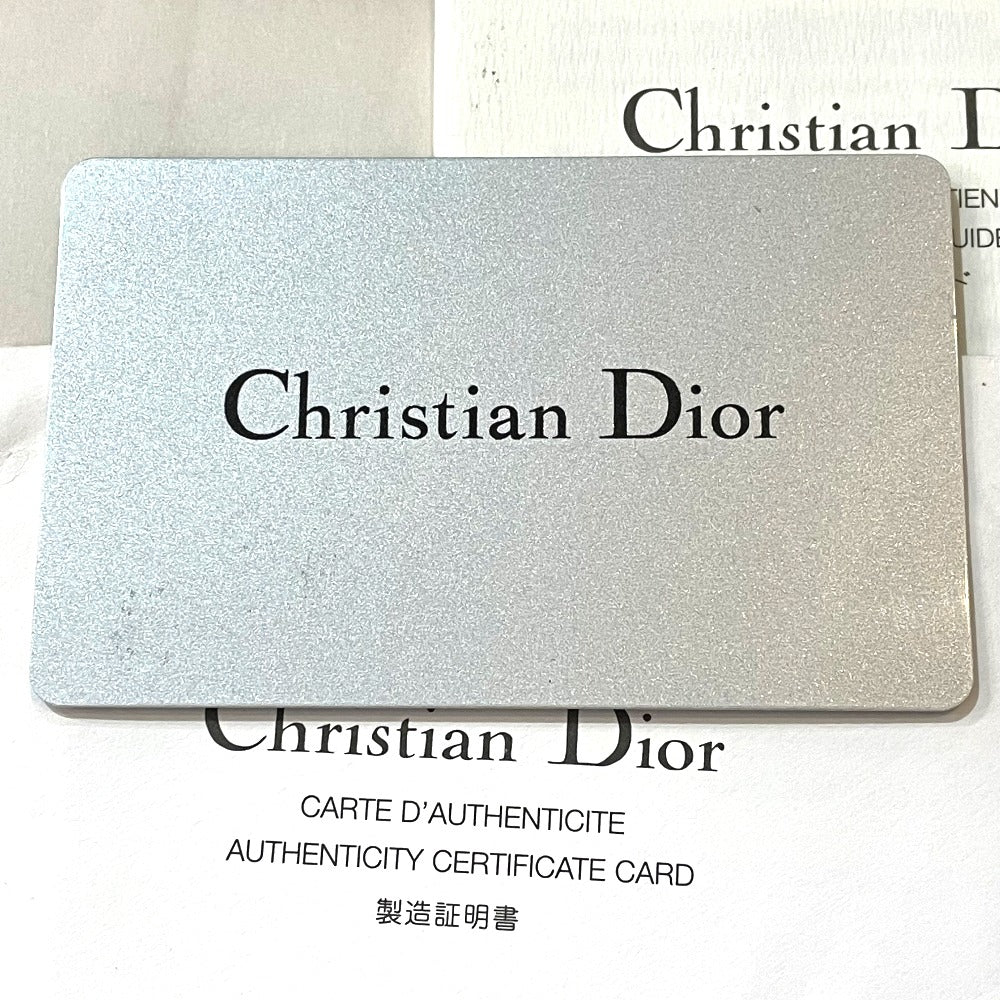 Christian Dior Shoulder Bag canvas Gray x black Bag Crossbody Trotter Oblique Saddle bag Women Used Authentic