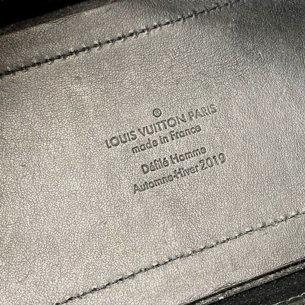 LOUIS VUITTON Shoulder Bag M53964 Mesh / leather black Monogram Embroidery Mesh Soft Trunk mens Used Authentic