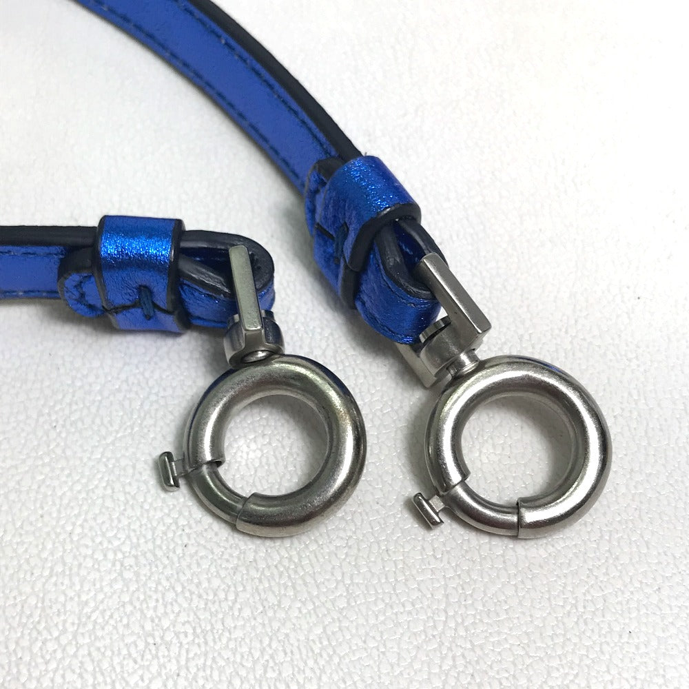 Maison Margiela Shoulder Bag leather blue 5AC Women Used Authentic