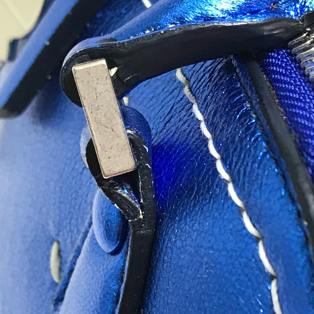 Maison Margiela Shoulder Bag leather blue 5AC Women Used Authentic