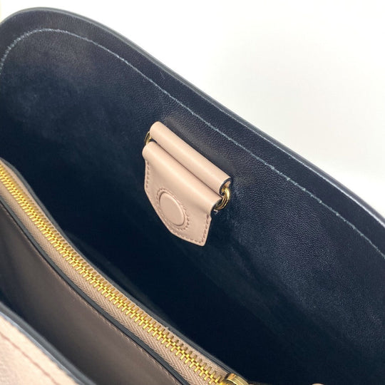 PRADA Shoulder Bag 1BA251 Safiano leather pink With logo Matinee Medium Women Used Authentic