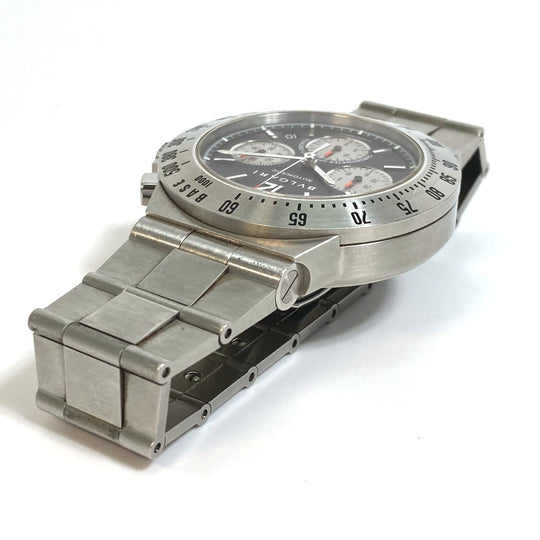 BVLGARI Watches Mechanical Automatic CH40STA Stainless Steel Silver professional Diagono tachymetric black dial mens Used Authentic