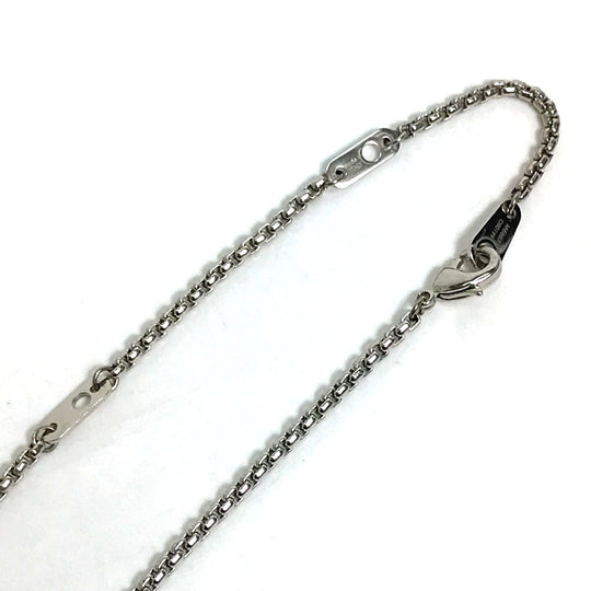 LOUIS VUITTON Necklace M68873 metal Silver Accessories/logo Collier LV Playit unisex(Unisex) Used Authentic