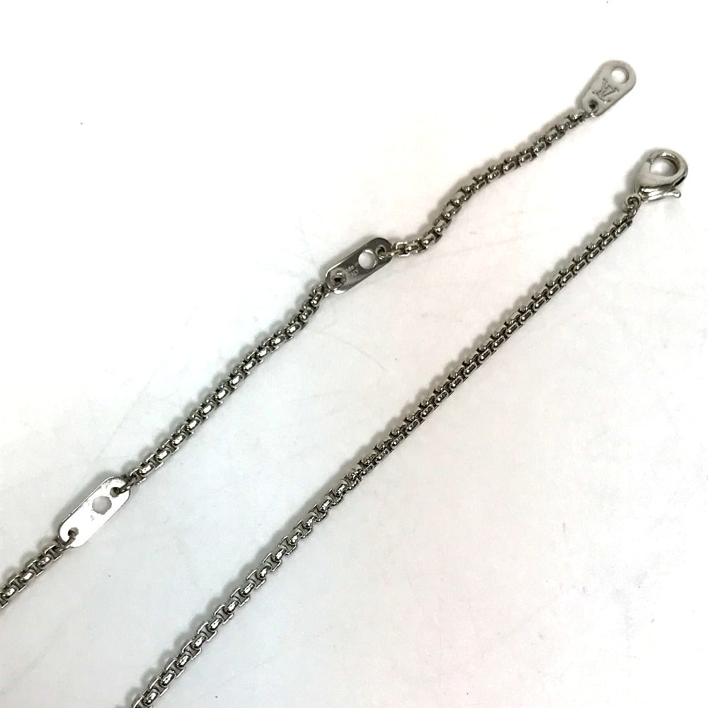 LOUIS VUITTON Necklace M68873 metal Silver Accessories/logo Collier LV Playit unisex(Unisex) Used Authentic