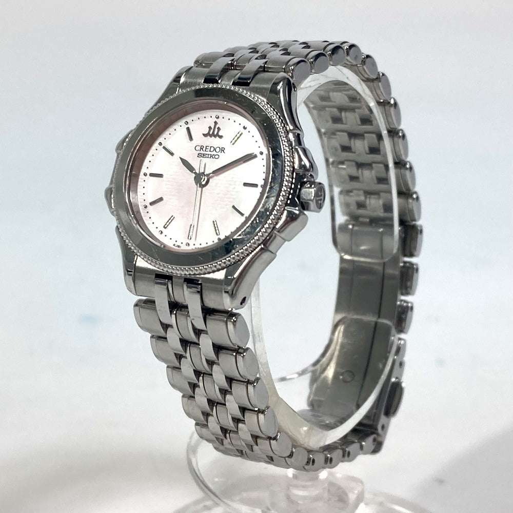 SEIKO Watches Quartz 4J81-0B20 Stainless Steel Silver CREDOR pink dial