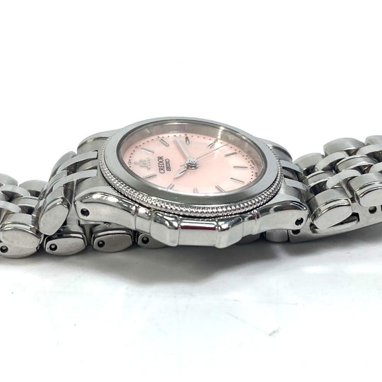 SEIKO Watches Quartz 4J81-0B20 Stainless Steel Silver CREDOR pink dial