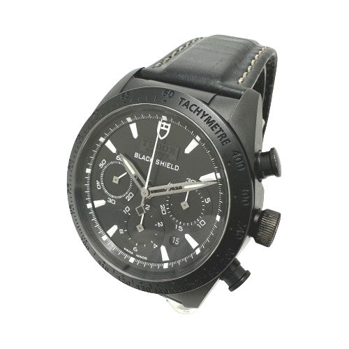 TUDOR Watches Mechanical Automatic 42000CN Black ceramic, leather strap black Fastrider Black Shield black dial mens Used Authentic