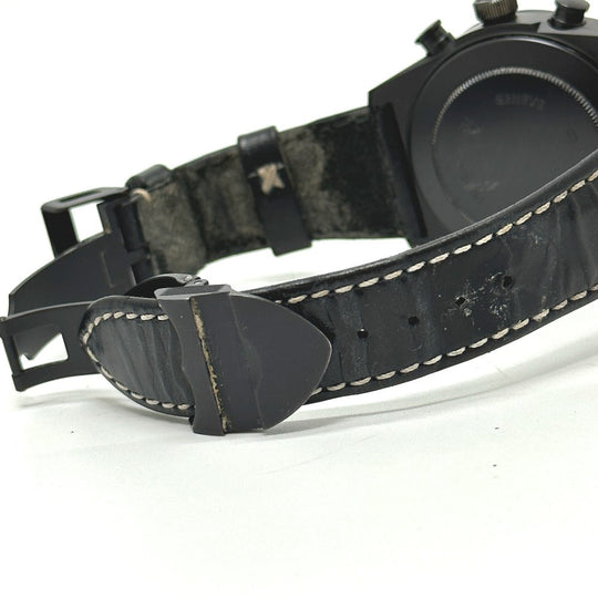 TUDOR Watches Mechanical Automatic 42000CN Black ceramic, leather strap black Fastrider Black Shield black dial mens Used Authentic