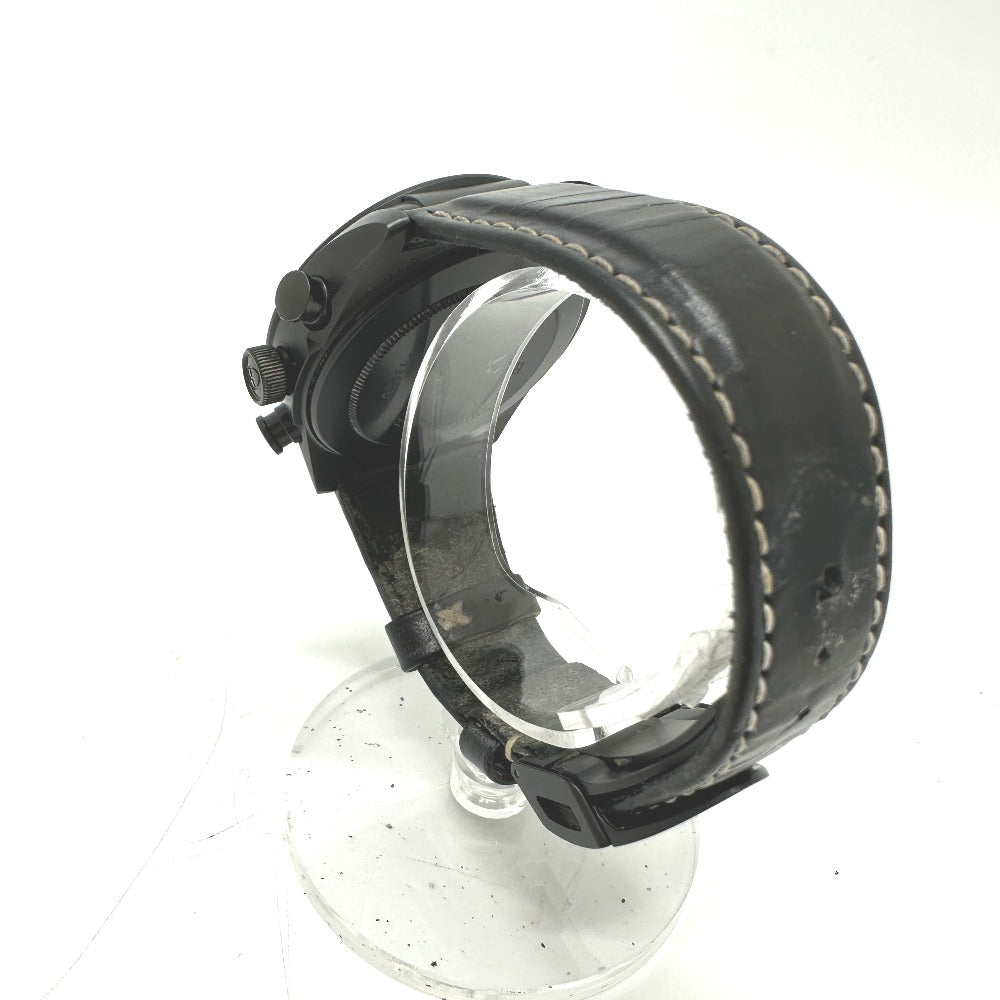 TUDOR Watches Mechanical Automatic 42000CN Black ceramic, leather strap black Fastrider Black Shield black dial mens Used Authentic