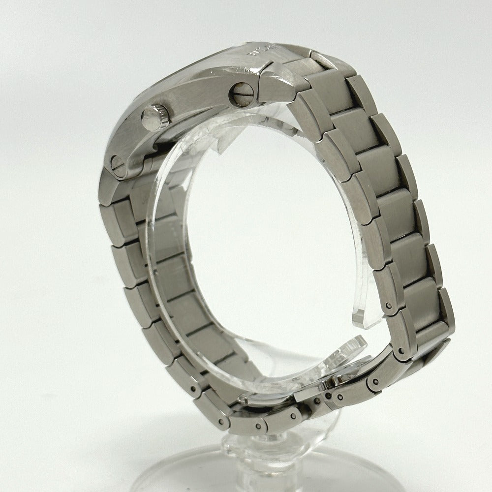 BVLGARI Watches Quartz EG30S Stainless Steel Silver Elgon black dial Women Used Authentic