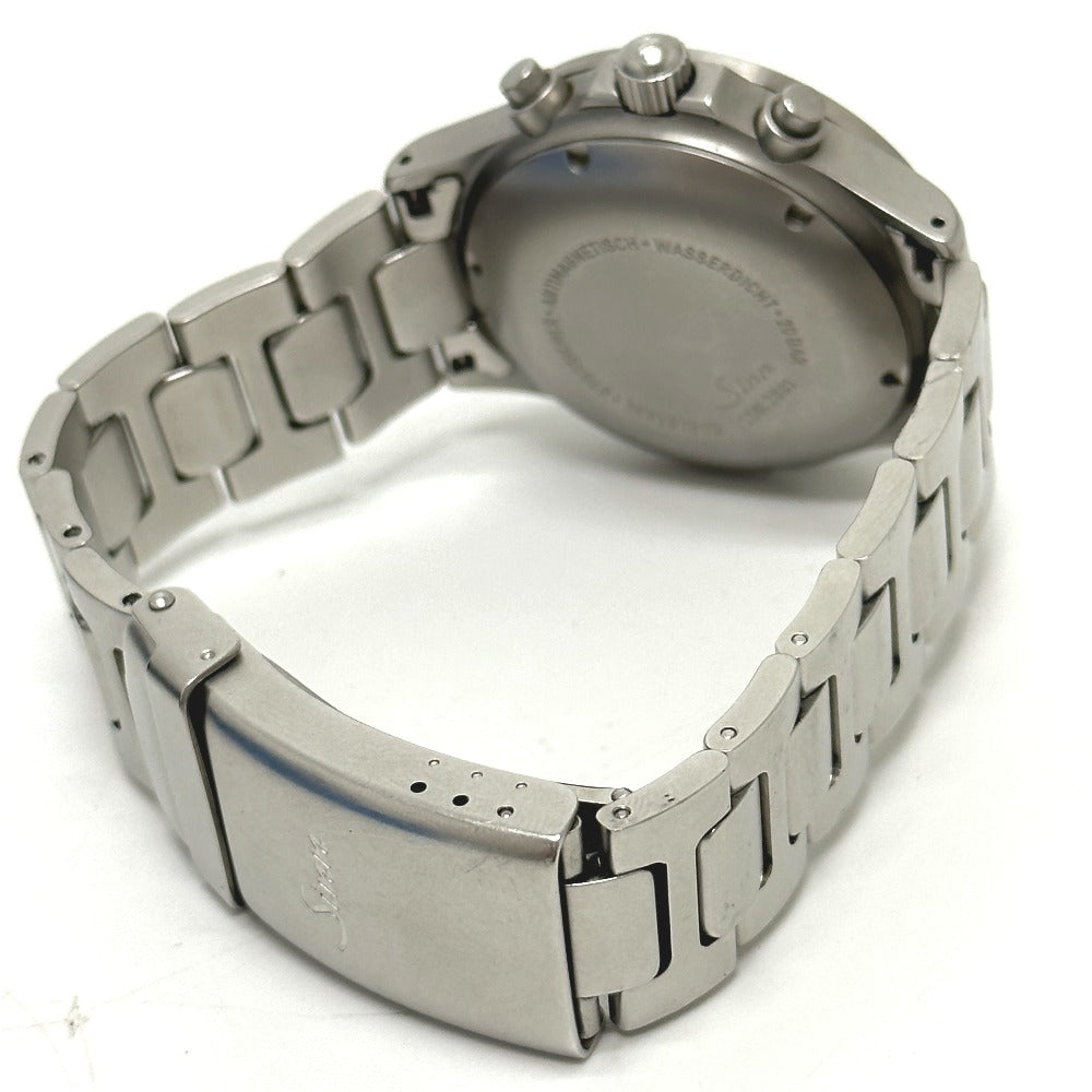 Sinn Watches Mechanical Automatic 256.ST Stainless Steel Silver Chronograph day date black dial