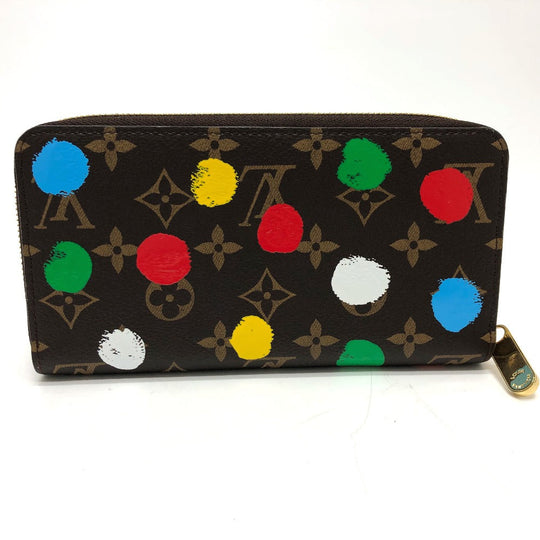 LOUIS VUITTON Long Wallet Purse M81864  Monogram canvas Brown Monogram Zippy wallet Women Used Authentic