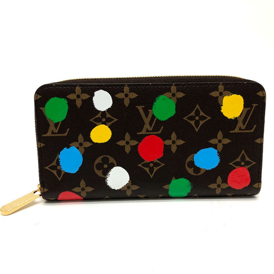LOUIS VUITTON Long Wallet Purse M81864  Monogram canvas Brown Monogram Zippy wallet Women Used Authentic