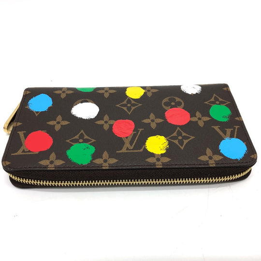 LOUIS VUITTON Long Wallet Purse M81864  Monogram canvas Brown Monogram Zippy wallet Women Used Authentic