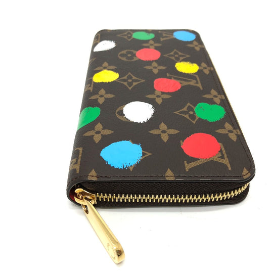LOUIS VUITTON Long Wallet Purse M81864  Monogram canvas Brown Monogram Zippy wallet Women Used Authentic