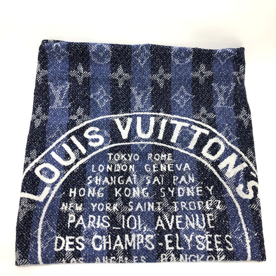 LOUIS VUITTON towel cotton blue Monogram TRUNKS�•BAGS unisex(Unisex) Used Authentic