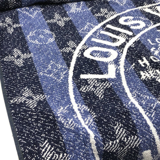 LOUIS VUITTON towel cotton blue Monogram TRUNKS�•BAGS unisex(Unisex) Used Authentic